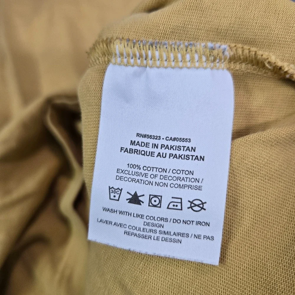 Nike Men Shirt XL Yellow Brandriffs Oversized Logo Graphic Short Sleeve‎ Tee
